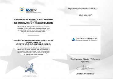 European Union Certificate of Registration